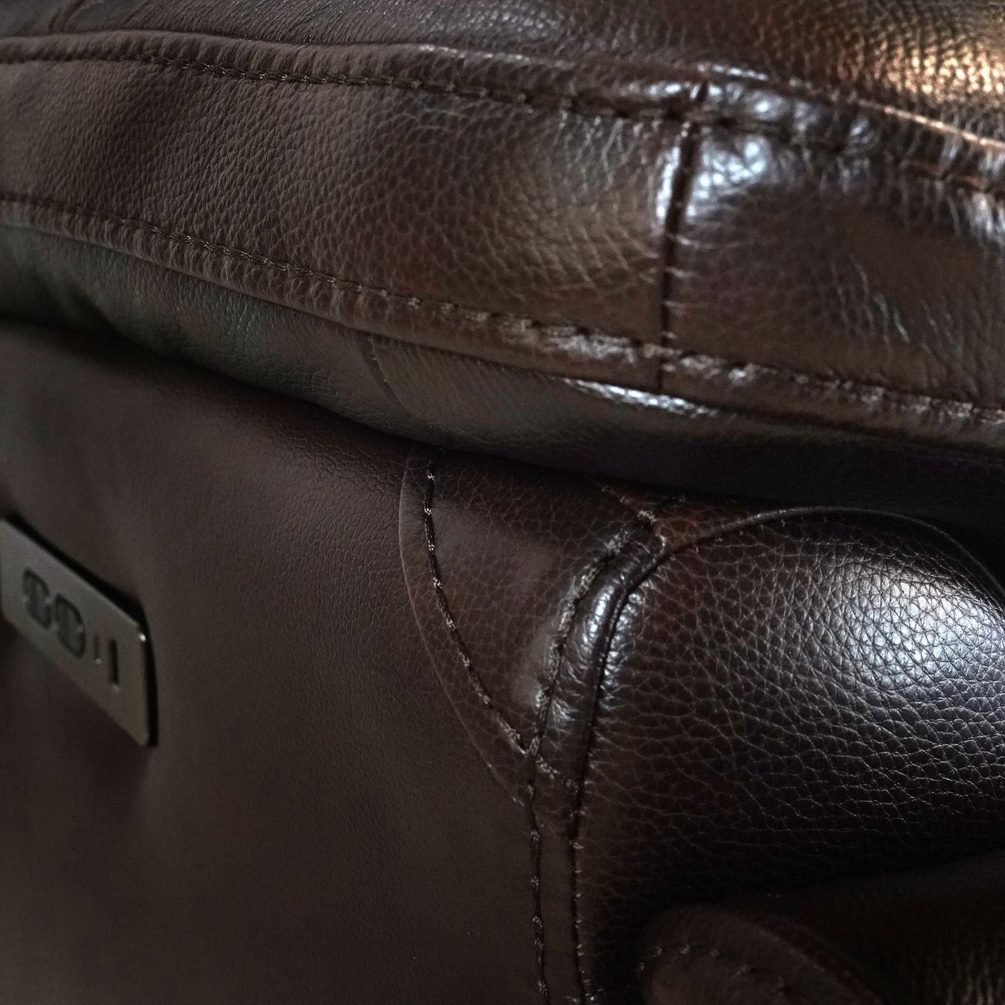 Fauteuil inclinable électrique en cuir pleine fleur, appui-tête réglable, repose-pieds extensible, fauteuil inclinable à gravité zéro