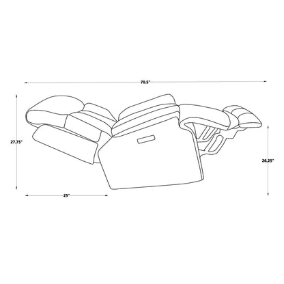 Fauteuil inclinable électrique en cuir pleine fleur, appui-tête réglable, repose-pieds extensible, fauteuil inclinable à gravité zéro