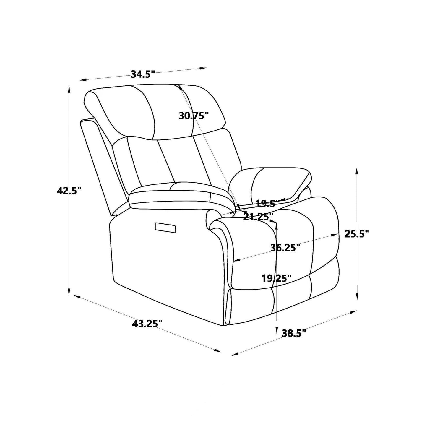 Fauteuil inclinable électrique en cuir pleine fleur, appui-tête réglable, repose-pieds extensible, fauteuil inclinable à gravité zéro