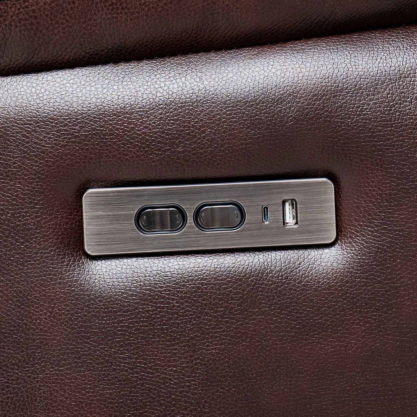 Fauteuil inclinable électrique en cuir pleine fleur, appui-tête réglable, repose-pieds extensible, fauteuil inclinable à gravité zéro