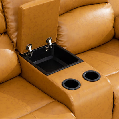 Ensemble de canapés de salon 3 pièces Ginger semi-PU et PVC