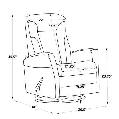 Fauteuil inclinable à bascule, fauteuil inclinable pivotant, fauteuil d'appoint