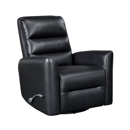 Fauteuil inclinable pivotant avec revêtement en similicuir respirant, meuble de salon de luxe, fauteuil de cinéma