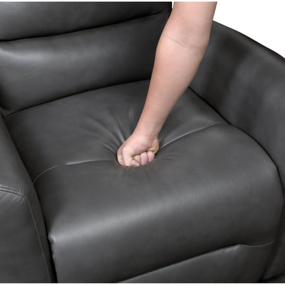 Fauteuil inclinable pivotant avec revêtement en similicuir respirant, meuble de salon de luxe, fauteuil de cinéma