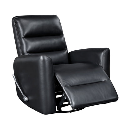 Fauteuil inclinable pivotant avec revêtement en similicuir respirant, meuble de salon de luxe, fauteuil de cinéma