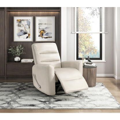 Fauteuil inclinable pivotant avec revêtement en similicuir respirant, meuble de salon de luxe, fauteuil de cinéma