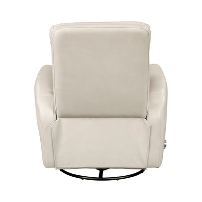 Fauteuil inclinable pivotant avec revêtement en similicuir respirant, meuble de salon de luxe, fauteuil de cinéma