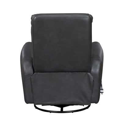 Fauteuil inclinable pivotant avec revêtement en similicuir respirant, meuble de salon de luxe, fauteuil de cinéma
