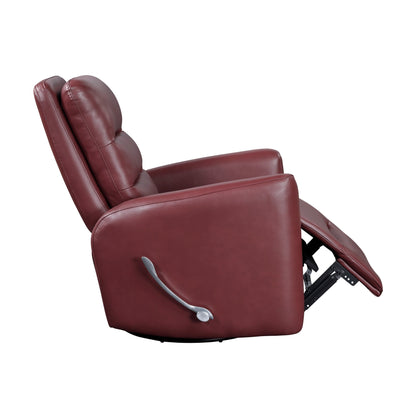 Fauteuil inclinable pivotant avec revêtement en similicuir respirant, meuble de salon de luxe, fauteuil de cinéma