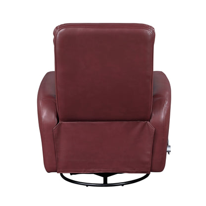 Fauteuil inclinable pivotant avec revêtement en similicuir respirant, meuble de salon de luxe, fauteuil de cinéma