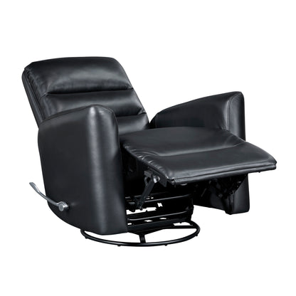 Fauteuil inclinable pivotant avec revêtement en similicuir respirant, meuble de salon de luxe, fauteuil de cinéma