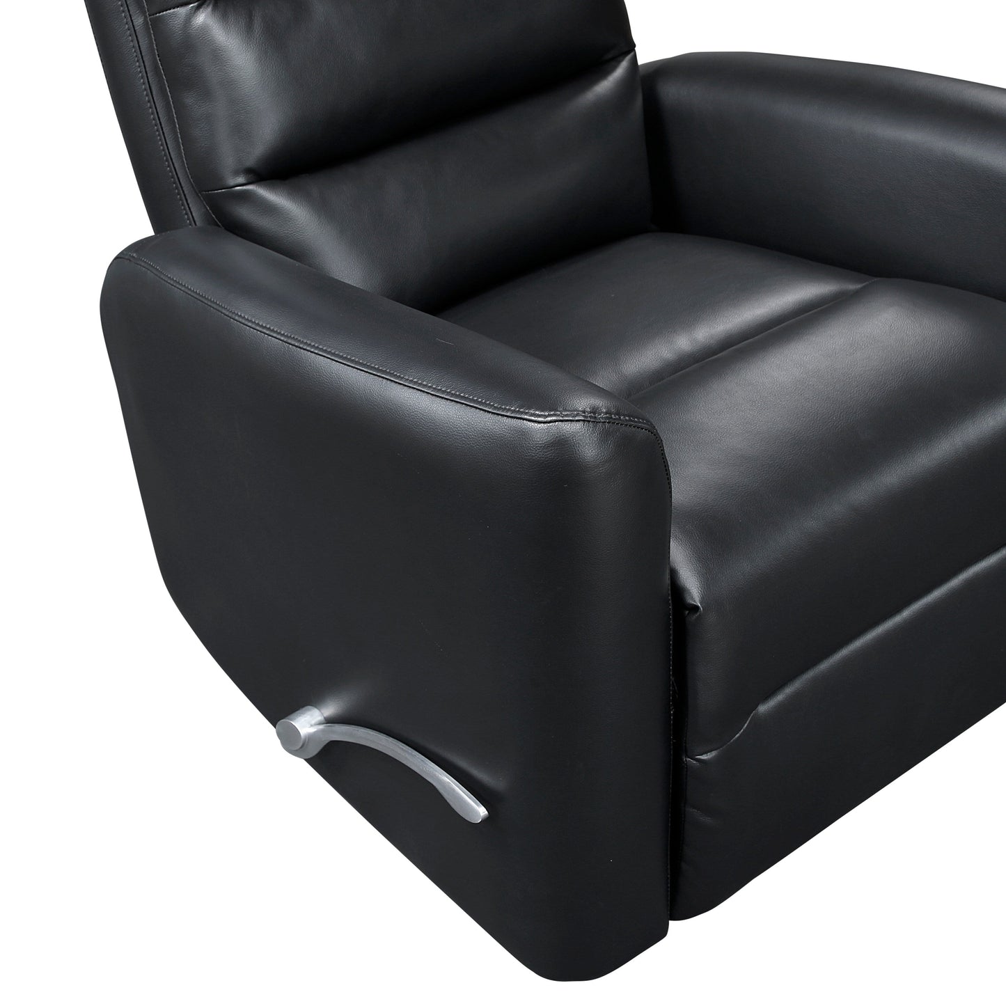 Fauteuil inclinable pivotant avec revêtement en similicuir respirant, meuble de salon de luxe, fauteuil de cinéma