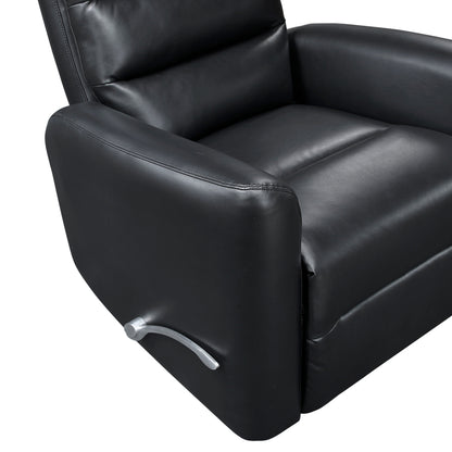 Fauteuil inclinable pivotant avec revêtement en similicuir respirant, meuble de salon de luxe, fauteuil de cinéma