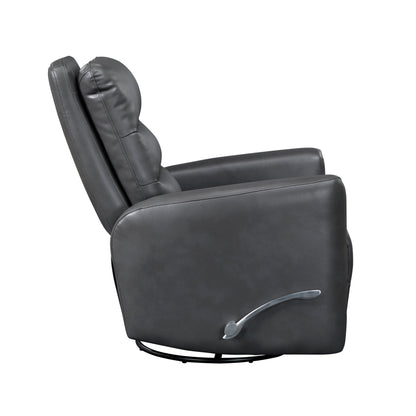 Fauteuil inclinable pivotant avec revêtement en similicuir respirant, meuble de salon de luxe, fauteuil de cinéma