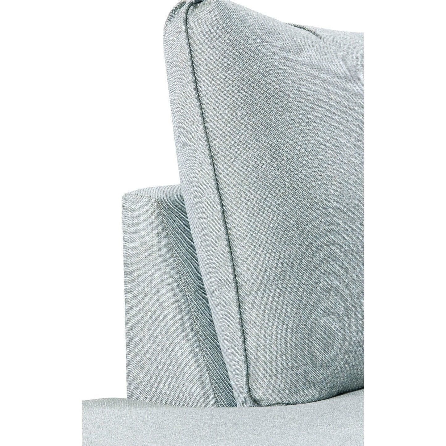 Canapé transitionnel Grande Mist à accoudoirs ronds bleu bébé