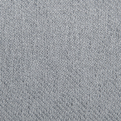 Canapé 3 places gris moderne capitonné en lin 79 boutons avec 2 ports USB et pieds carrés en plastique massif