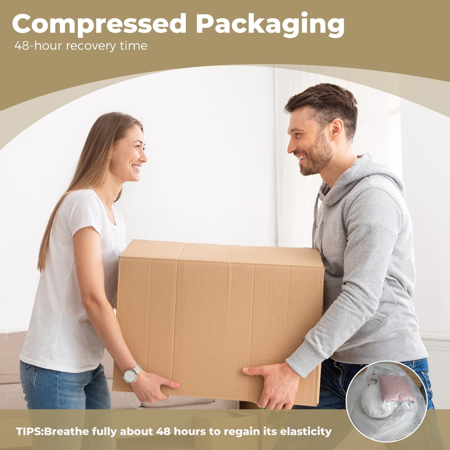 Canapé poire surdimensionné en chenille grise avec oreillers