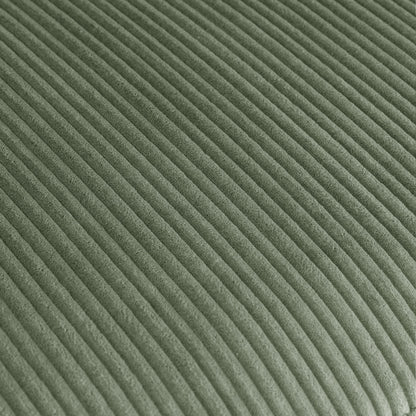 Canapé-lit vert en velours côtelé de 90 pouces avec poufs amovibles, deux coussins et espace de rangement