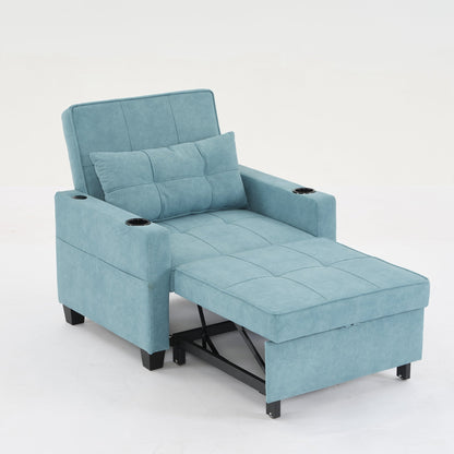 Canapé-lit convertible en tissu Green Tech avec ports USB