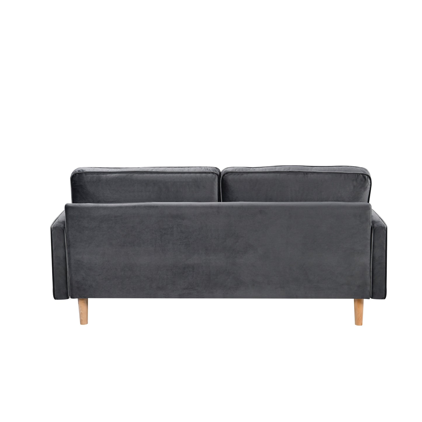 Canapé 3 places gris 70 avec coussin de remplissage en coton élastique et poupée de haute qualité pour le salon