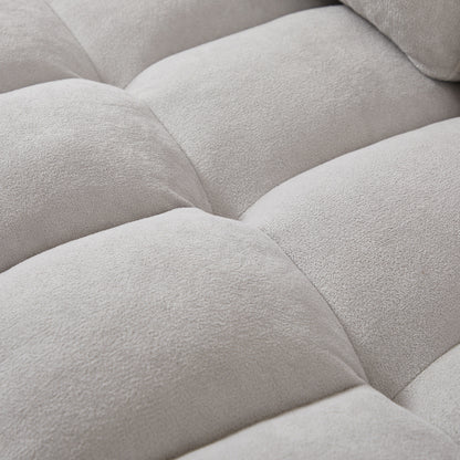 Canapé-lit 3 places gris en L de 78,75 pouces avec méridienne de rangement, lit gigogne et ports de chargement USB et Type-C