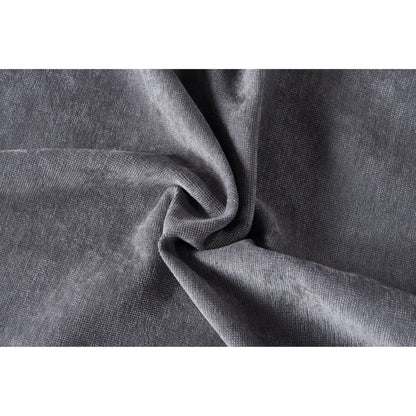 Canapé modulable gris 80,31 en chenille avec cadre en bois massif pour salon