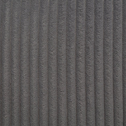 Canapé en L en tissu gris de 81,1 po avec méridienne réversible