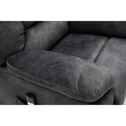 Fauteuil inclinable électrique gris avec massage et positions infinies