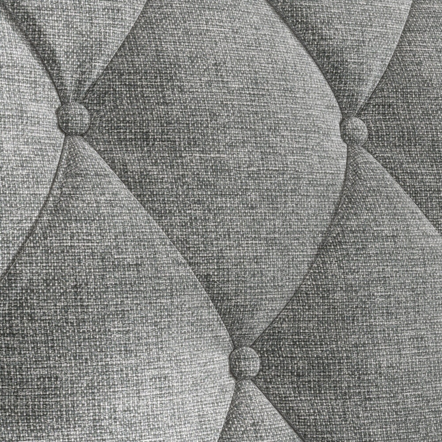Canapé 3 places gris style Mid-Century Modern en polyester 78,75 po avec dossier capitonné et coussin confortable pour le salon