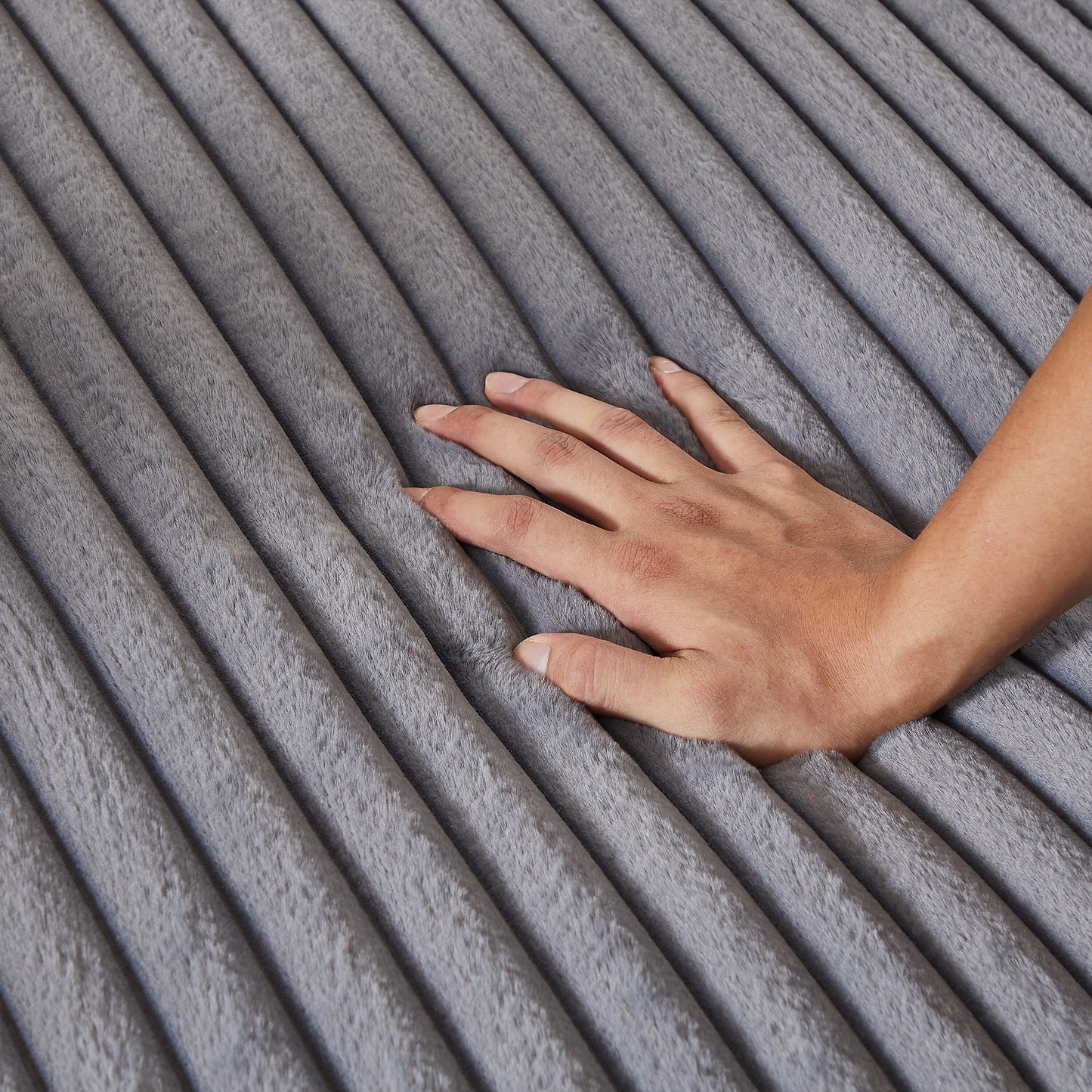 Canapé-lit sectionnel gris moderne 87 Cloud Plush avec coussins pour salon