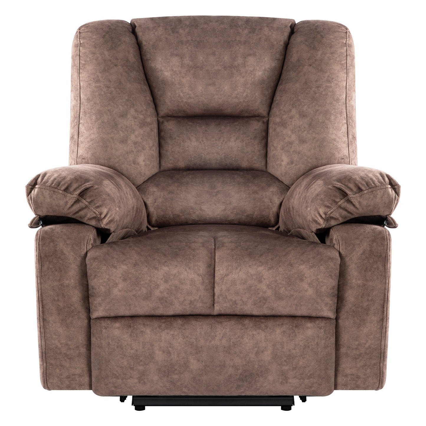 Fauteuil inclinable électrique gris pour personnes âgées avec chauffage, massage, inclinaison réglable et conception facile à assembler