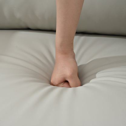 Fauteuil inclinable électrique gris pivotant à 270°, avec ports USB et repose-pieds réglable pour salon ou chambre d'enfant