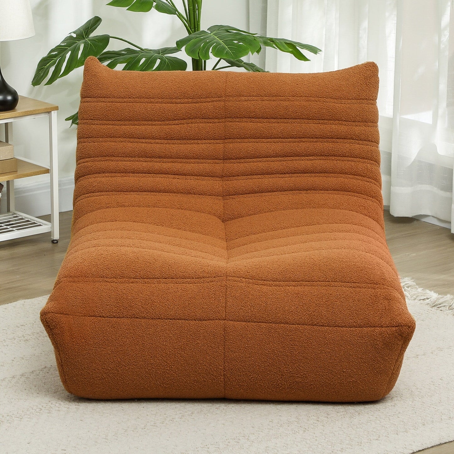 Pouf HOMCOM pour adultes, fauteuil géant au coin du feu, canapé paresseux, canapé pouf avec mousse haute densité confortable