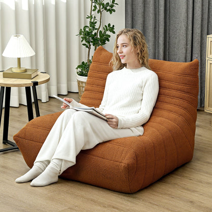 Pouf HOMCOM pour adultes, fauteuil géant au coin du feu, canapé paresseux, canapé pouf avec mousse haute densité confortable