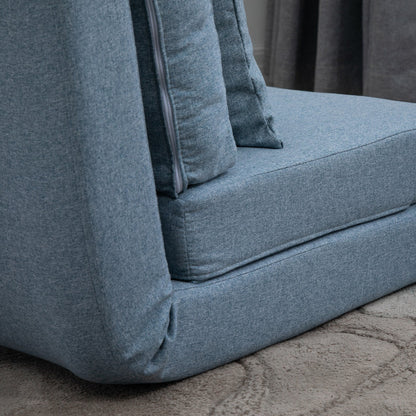 Fauteuil convertible rabattable et rembourré HOMCOM, canapé-lit de sol