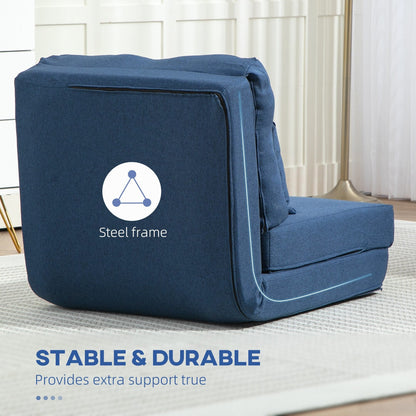 Fauteuil convertible rabattable et rembourré HOMCOM, canapé-lit de sol