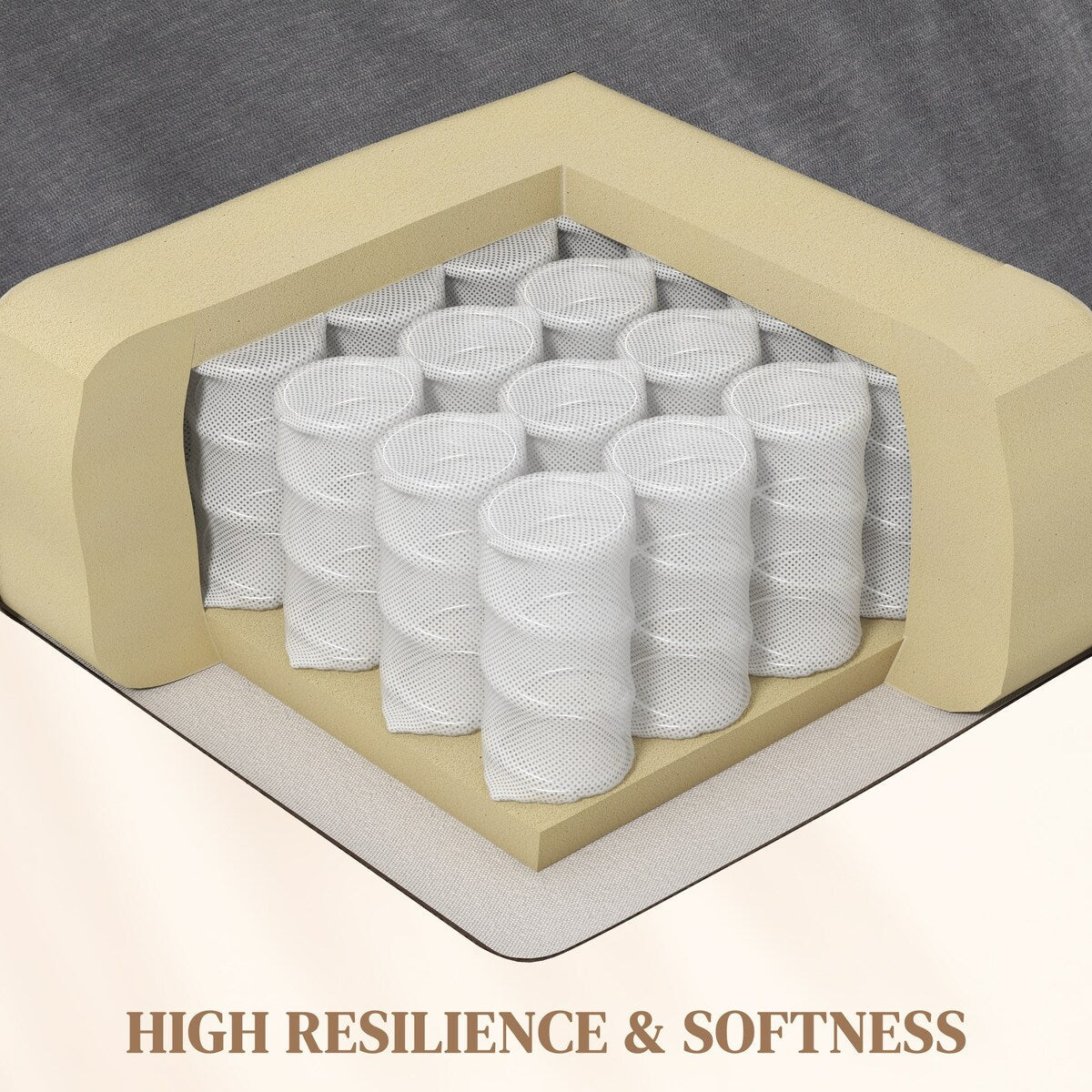 Fauteuil de massage vibrant et chauffant HOMCOM gris foncé, fauteuil à bascule pivotant surdimensionné, canapé simple