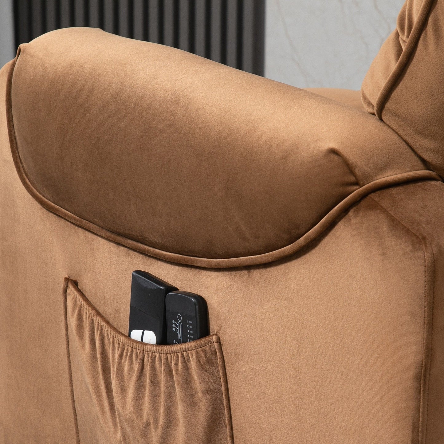 Fauteuil inclinable électrique HOMCOM, fauteuil de massage vibrant rembourré avec télécommande