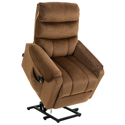 Fauteuil inclinable électrique HOMCOM, fauteuil de massage vibrant rembourré avec télécommande