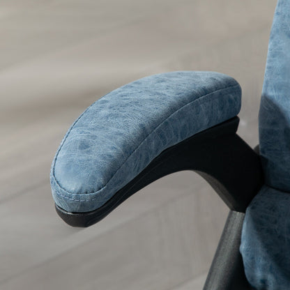 Fauteuil de bureau massant et vibrant HOMCOM à dossier haut avec 6 points de vibration, beige