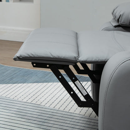 Fauteuil releveur électrique de salon HOMCOM, fauteuil inclinable électrique en cuir PU pour personnes âgées avec télécommande
