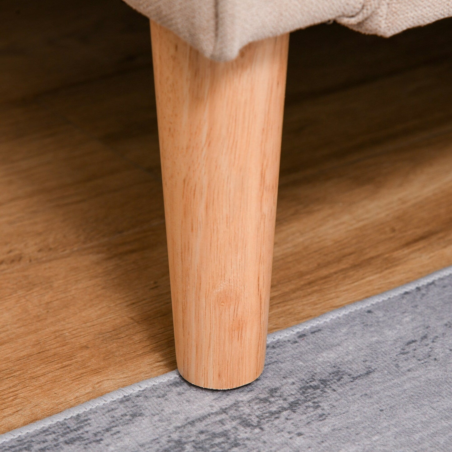 Canapé-lit de rangement moderne en tissu capitonné à boutons HOMCOM