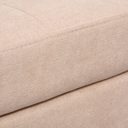 Canapé-lit de rangement moderne en tissu capitonné à boutons HOMCOM