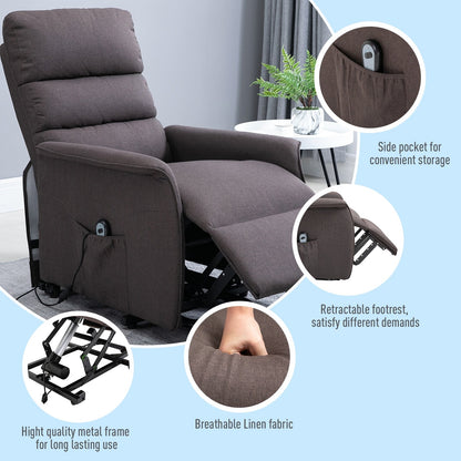 Fauteuil inclinable électrique HOMCOM avec télécommande