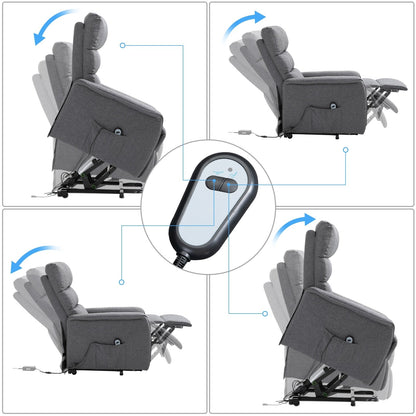 Fauteuil inclinable électrique HOMCOM avec télécommande