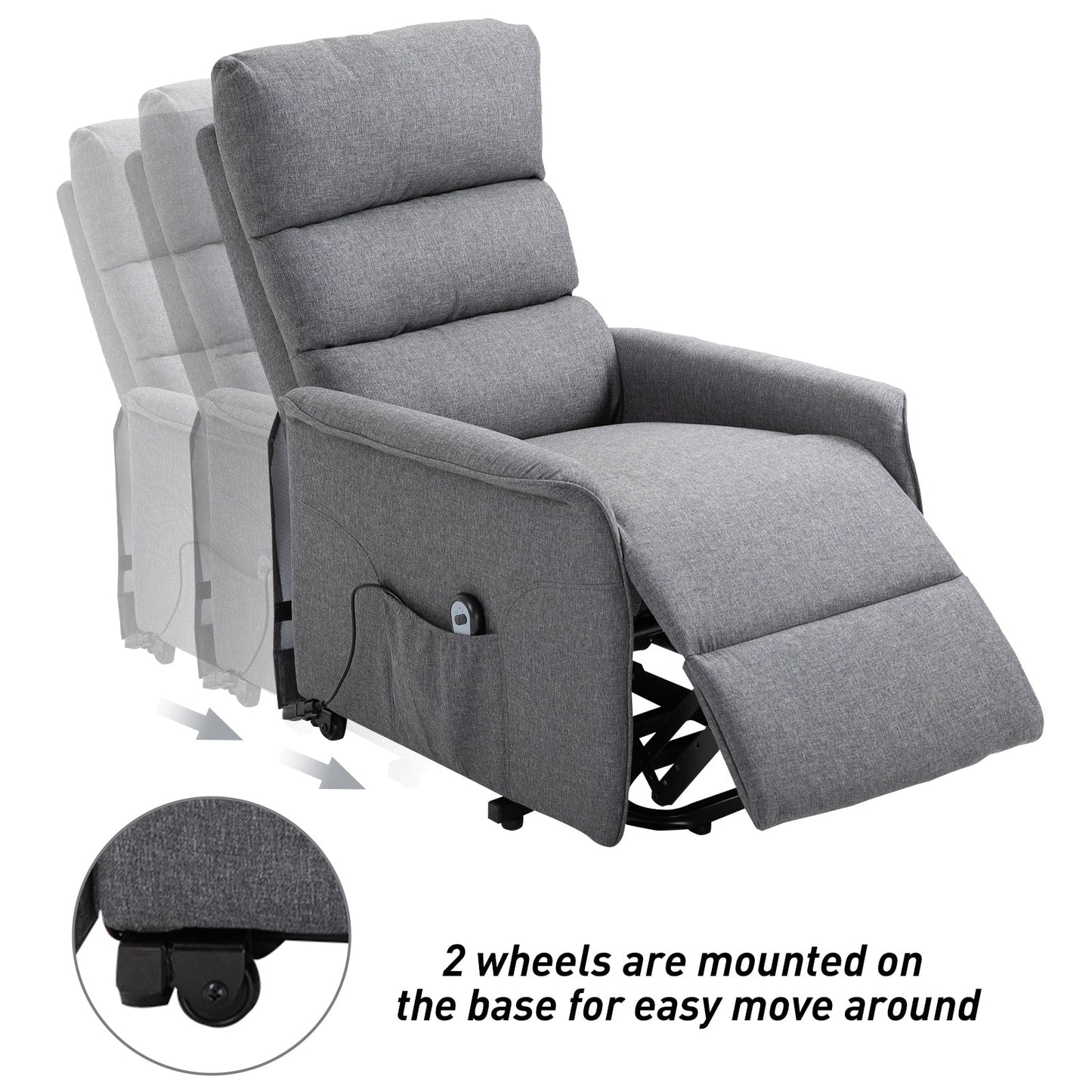 Fauteuil inclinable électrique HOMCOM avec télécommande