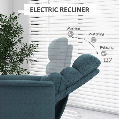 Fauteuil releveur électrique HOMCOM pour personnes âgées, montage facile, tissu releveur avec télécommande