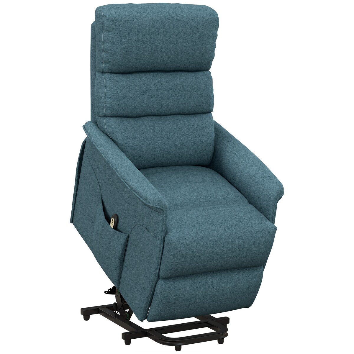 Fauteuil releveur électrique HOMCOM pour personnes âgées, montage facile, tissu releveur avec télécommande