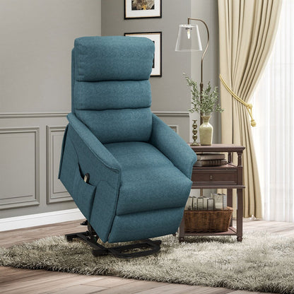 Fauteuil releveur électrique HOMCOM pour personnes âgées, montage facile, tissu releveur avec télécommande