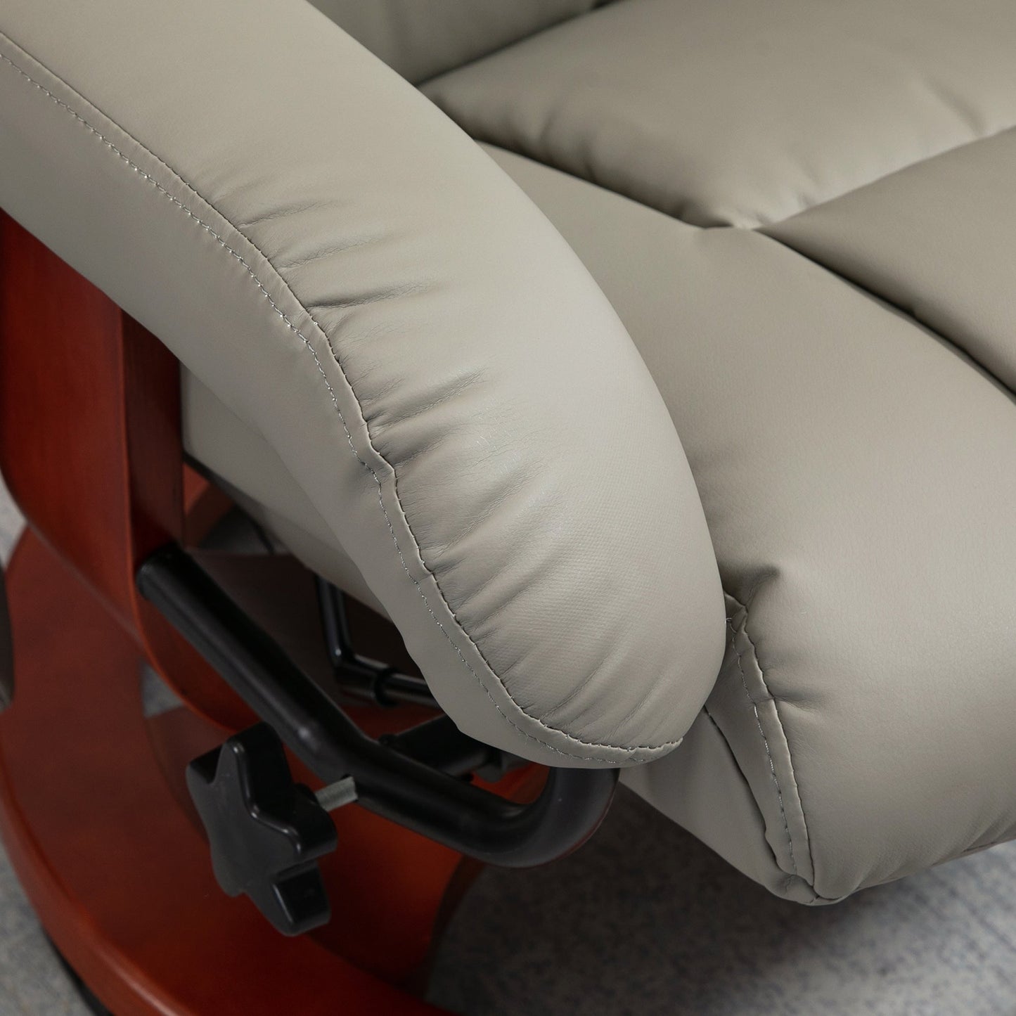 Fauteuil inclinable électrique en similicuir avec repose-pieds HOMCOM